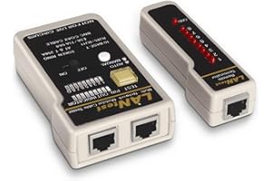 AISENS A142-0314 tester per cavo di rete UTP/STP cable tester Nero, Grigio