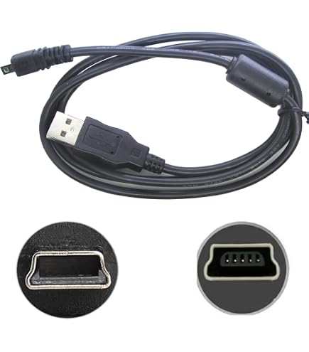 Mini-USB Ladekabel 80 Cm – Kompatibel Mit Canon PowerShot Kameras & Camcordern (IFC-400PCU Etc.)