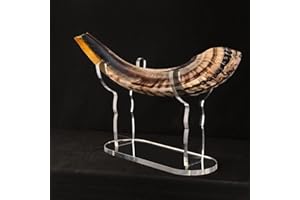 HHUXIUE Shofar Ständer, Shofar Display Ständer, Acryl Shofar Display Ständer, Schofar Sammlung Display Ständer, für Schofar Heimdekoration (transparent)