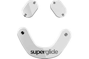 PULSAR GAMING GEARS Superglide – najszybsze i najgładsze nóżki myszy wykonane z bardzo mocnego nieskazitelnego szkła, super szybka, gładka i trwała podeszwa do SteelSeries Prime Mini przewodowa/bezprzewodowa [biała]