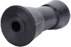 Tonysa Rullo per Chiglia per Barche Rullo per Chiglia Marino 6 Pollici Rullo per Rimorchio per Barche Nero in PU Resistente per Rimorchio per Barche