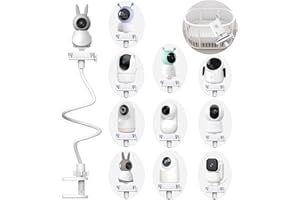 DEREBIR Support Camera Bebe Support pour Babyphone Support de Caméra Universel pour Appareil Photo Bébé sans Perçage (33,3" für BOIFUN/DEATTI/ieGeek)