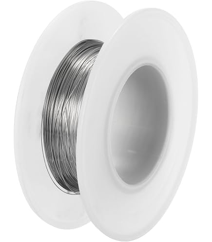 Fil Acier Inoxydable 304 | 30m Longueur | Diamètre 0.2mm | Pour Bricolage & Artisanat