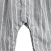 FEESHOW Baby Boys Bow Tie Gentleman Striped Romper Formal Outfits Suit with Vest Grey 12-18 Months