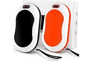 ELOUYCKE Hand Warmers 2 Pack, Reusable Hand Warmers Rechargeable 10000mAh USB Power Bank 3 Heat Levels, Electric Hand Warmer Double-Sided Heating Great for Winter, Outdoor Sports, Warm Gift