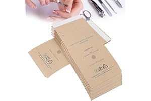 Esshogo 50PCS Sacchetti per La Sterilizzazione, Dentale Sacchetto Autosigillante, Borsa di Sterilizzazione Monouso, 100 X 200MM