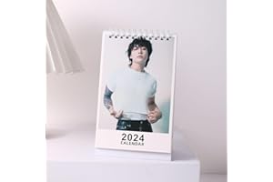ELEFAD Jung Kook Desk Calendar Kpop Jung Kook Seven 2024 Calendar for Desk Decoration Table Calendar
