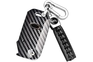 ontto Funda para llave de coche con tapa ABS compatible con Kia Sportage Ceed Sorento Cerato Stinger Forte 2020 2019 2018 mando a distancia funda funda llavero protección