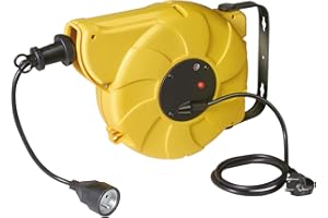 Brennenstuhl 1241101 - Bobinadora automática eléctrica, 10 + 1,5 m H05VV-F 3G1,5