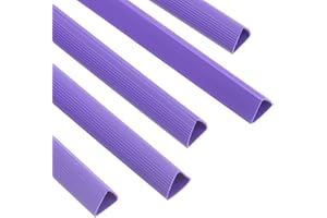 PATIKIL 10pz Barre Rilegatura, 15mm Dorsi Plastici Rilegatura 120 Fogli Capacità Raccoglitore Rapporto Formato A4 Raccoglitore Presentazione Triangolare per Copertina Rapporto, Viola