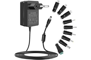 Gonine Alimentatore 5V 3A 15W Adattatore CA Caricatore da muro AC 100-240V a DC 5V 3A 2.5A 2A 1.5A Convertitore per strisce LED, telecamere CCTV, TV Box, router, altoparlanti, HUB, dispositivo Android