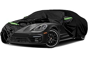 JUDANNA Telo Copriauto Sostituzione per 2010-2024 Porsche Panamera, Copriauto impermeabile, 6 strati Telo Copri Auto con porta con cerniera e fasce antivento per protezione da neve, pioggia, polvere