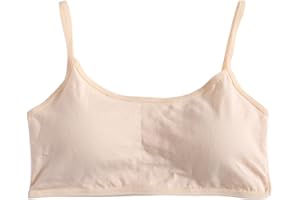 sayletre 8-14 Anni Young Girls 'Cotton Blend Sports Training Reggiseni Pubertà Bambini Soft Underwear Traspirante Teenage Kids Crop Vest Top Abbigliamento Solid Color 2# - 6 Colori