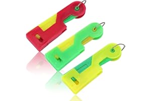SIQIAN 3 Pcs Automatic Sewing Needle Threader Automatic Needle Threading Device Hand Tools Needle Thread Random Tools Sewing Color Handle Plastic Tool