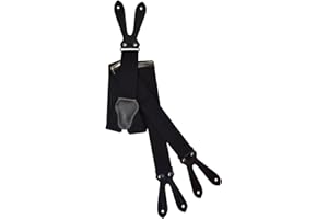 Olata Y Hosenträger zum Knöpfen – extra breite Hosenträger – 4 cm