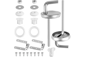 2 Piezas Bisagra de Acero Inoxidable para Tapa de Inodoro Universal, Toilet Seat Hinge para Fijación de Tapas Asiento WC, Repuesto de Tapa de Inodoro Bisagras de Asiento Accesorios con Roca