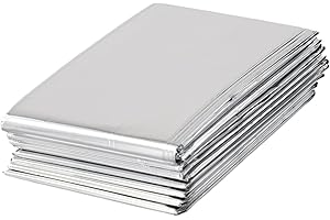 DRHOMEAM Pellicola riflettente per piante, pellicola riflettente per piante, copertura riflettente argentata per la crescita delle piante in serra, pellicola Mylar (160 cm x 210 cm)