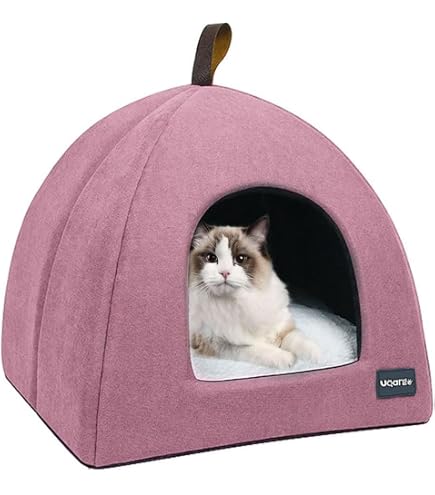 Cuccia Per Gatti Coperta Con Design A Corna Di Cervo - Morbida, Antiscivolo, Per Interni Ed Esterni