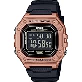 Casio W-218HM-5BVDF Kol Saati, Standart, Digital, Rosegold, Erkek