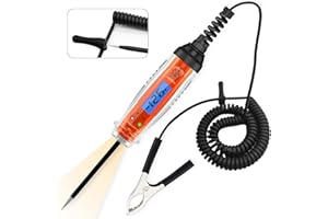 BOAK Test Light Automotive,3-60V DC Test Light with Voltage Display&Illumination,Bidirectional Voltage Circuit Tester with Voltmeter,Automotive Fuse Tester for Various Vehicles.