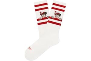 Jimmy Lion Calcetines Where's Wally? fabricados en algodón peinado. Tallas 36-40 | 41-46 en media caña.