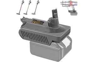 JJXNDO für Dyson V10 Akku Ersatz, V10 Adapter für Makita 18V Li-Ionen Akku Konverter für Dyson V10 Akku Arbeit für Dyson V10 Cyclone Animal Absolute Fluffy SV12 Staubsauger(Keine Batterie)