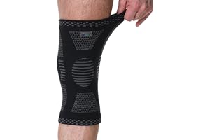 Neotech Care - Knästöd av bambufiber - lätt, elastiskt, bekvämt och andningsaktivt tyg - stödband för män, kvinnor, ungdom