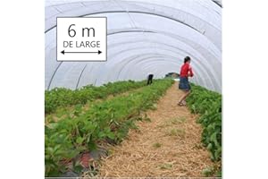 KALEMBAL Bâche Serre 6x13 m - Translucide - Très résistante - Etanche - Anti-UV - Fabrication française