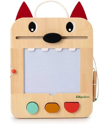LILLIPUTIENS – Mon Premier Jeu De Quilles Ferme – 6 Quilles En Tissu + Balle Sonore, Dès 18 Mois – Développement Moteur
