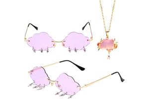 LaVenty Cloud lightning Sunglasses Women Men Cloud Party Glasses Cool Glasses Funny Party Glasses Disco Party Glasses