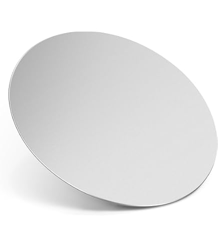 Tappetino Per Mouse Rotondo Grigio Ø22cm - Antiscivolo E Lavabile | Design Semplice E Moderno - Foto 11