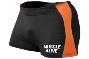 MUSCLE ALIVE Męskie spodenki treningowe na siłownię Kulturystyka Fitness Sport Poliester