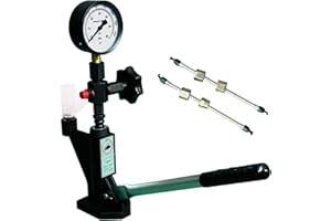 AOMIKITSTU Einspritzdüse Prüfgeräte, Einspritzdüsen Tester, Diesel- Einspritzer-Düsentester 600 Bar, 16×14.5×8in (406×368×203mm) Einspritzdüse Prüfgeräte für Verschiedene Tests und Prüfungen