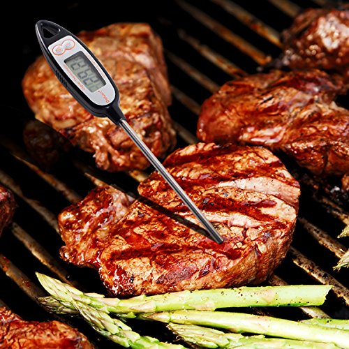 Dailyart Edelstahl-Kochthermometer – Digitaler LCD-Bildschirm, Korrosionsschutz mit langer Sonde, Barbecue Grill Thermometer, automatischer Abschaltung - 4