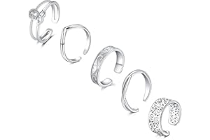 Briana Williams Toe Rings Adjustable Knuckle Finger Foot Knot Joint Ring Vintage for Women Jewelry