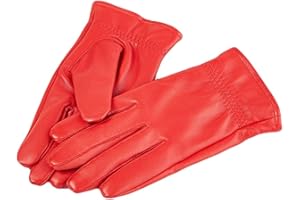 SK Studio Winterhandschuhe vollfinger Handschuhe Kinder Wollfutter Weiche Winddicht Lederhandschuhe für Jungen und Mädchen 2-16 Years