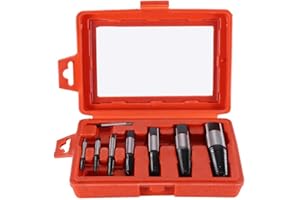 HYUDUO Extractor de Tornillos Rotos, 8 Piezas Herramienta de Extracción Profesional para Tornillos Dañados en Sistemas de Agua, Juego de Reparación Eficiente