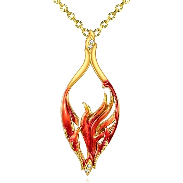 Gioielli Massoneria Collana Fenice In Argento 925 - Pendente Ordine Della Fenice | Gioiello Uomo