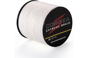 Dorisea Extreme Braid 100% Pe White Braided Fishing Line 109Yards-2187Yards 6-550Lb Test Fishing Wire Fishing String Incredible Superline Zero Stretch