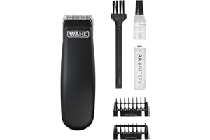 Wahl Pocket Pro Cortapelos, cortapelos pequeño para Mascotas, cortapelos para Animales, Set peluquería para Mascotas, Kit peluquería para Perros, Recorta Las Zonas más pequeñas, sin Cable, a Pilas