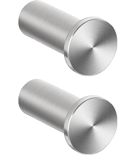 HJIAMA 4 Pezzi Appendi Accappatoio Bagno, Appendino da Muro con Fissaggio Vite, 36mm Acciaio Inossidabile Ganci Appendiabiti, Appendiabiti da Muro per Ingresso Cucina Bagno