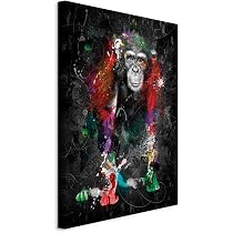 Murando Akustikbild Tiere 90x60 Cm – Schallabsorber Leinwand Mit Leopard Design, Für Bessere Raumakustik