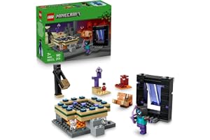 LEGO Minecraft Podróż przez portal Netheru i Kresu 21584 | Zabawka dla 7-latka, przygoda w świecie gry, prezent dla fana Minecrafta, mały zestaw klocków dla dzieci, 192 elementy