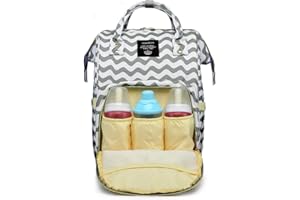 ENJOY-UNIQUE Mommy Baby Diaper Bag Mother Nursing Bag Fashion Maternity Nappy Bag Large Capacity Baby Bag (Stripes)