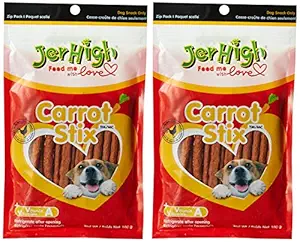 Jer High Carrot Stix Dog Treats, 100g (Pack of 2)