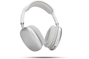 AUDALA Cuffie Wireless Bluetooth Over Ear Senza Fili con Microfono Musica Stereo HiFi per Sport Palestra TV PC Telefono iOS Android 28 Ore (Argentato)