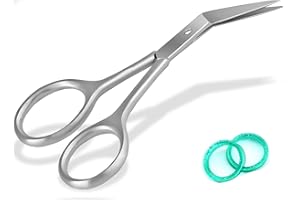 AFTREN Forbici per unghie professionali con micro denti, forbici per cuticole, tagliaunghie angolati, cura dei piedi, forbici per unghie dei piedi J2 in acciaio inossidabile da 4,5 pollici