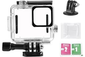 HIGATFUL Waterproof Case for GoPro Hero Compact Waterproof Action Camera, Underwater Diving 50M/164FT Protective Housing Shell for Go Pro Hero Compact Action Camera with Bracket Accessories