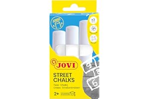 ‎JOVI Jovi - STREET CHALKS Jumbo-Kreide, weiß, waschbar (1031), 3 Stück