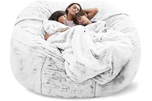 WXQY Puff Poltrona a Sacco Fodera per Pouf a Sacco da Esterno Puff Bean Bag Chair XXL Senza Imbottitura Gigante in Tessuto per Adulti Bambini, Pouf da Soggiorno, Grande Poltrona Copertura